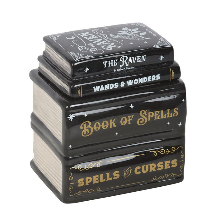 Book of Spells Oil Burner & Wax Warmer – Gothic Spell Book Aroma Burner