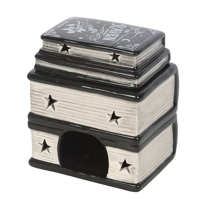 Book of Spells Oil Burner & Wax Warmer – Gothic Spell Book Aroma Burner